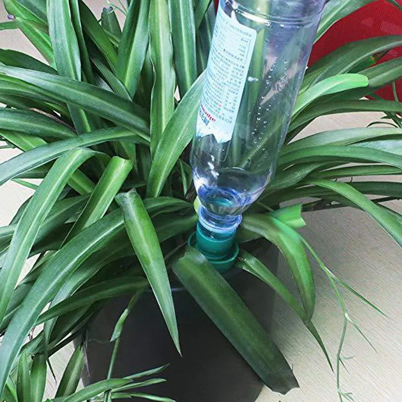 Green ceramic plant watering dripper for cola bottle irrigation system