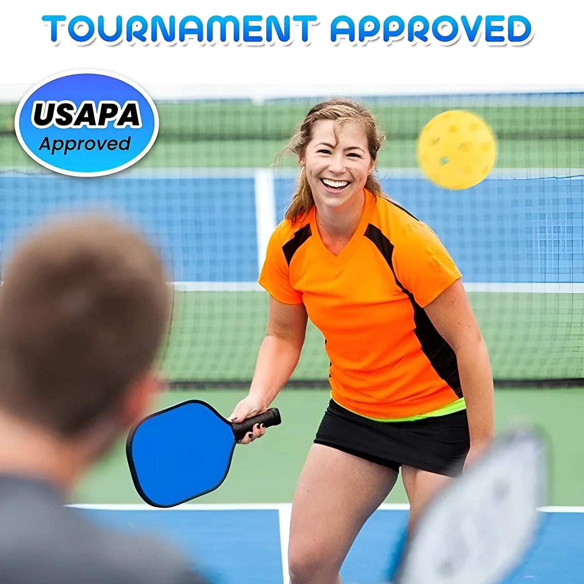 Poplar wood training racket for table tennis and pickleball beginners