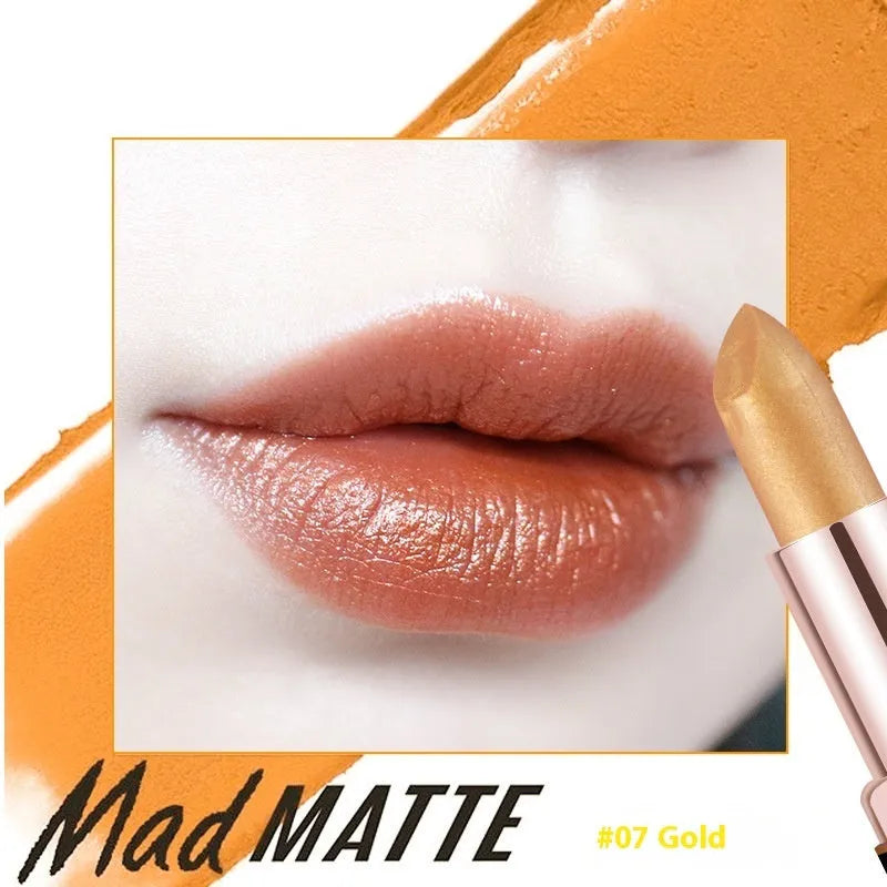 Fey Beauty moisturising lipstick bullet in Cameo Brown shade, 3.8g, non-fading and non-staining formula.