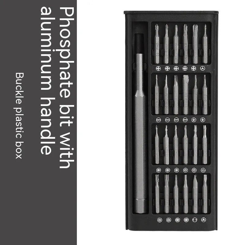 24 in 1 magnetic screwdriver repair kit with chrome vanadium steel shafts and aluminium/plastic handles