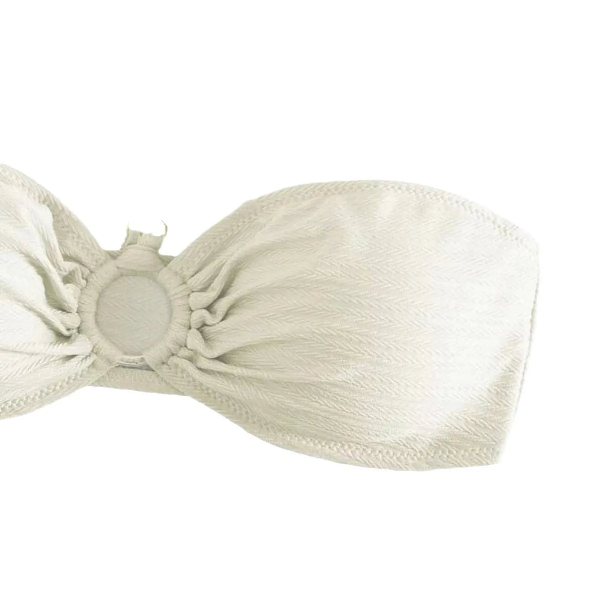 Women's solid colour halterneck bikini set on a mannequin, showing front view in one of four colour options.
