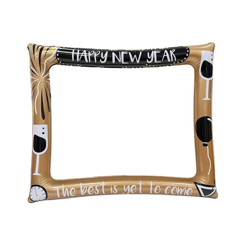 Christmas inflatable photo frame PVC photography prop for youth parties