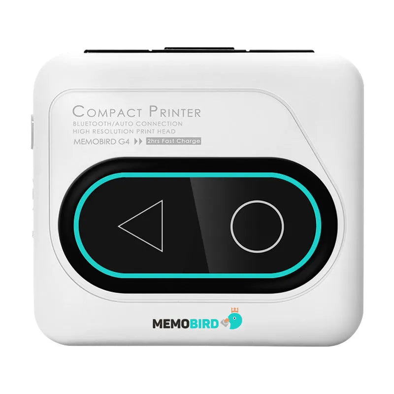 Compact Bluetooth thermal printer for mobile phone printing in choice of four colours