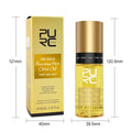 50ml yellow essential oil bottle for curly hair split end and scalp care
