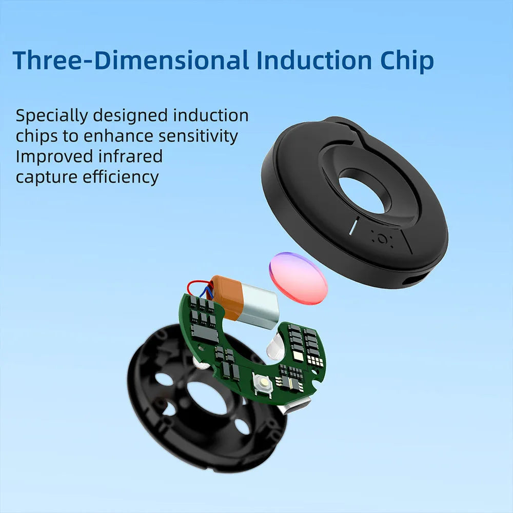 Compact infrared camera detector for finding hidden surveillance devices with a 5-metre range.