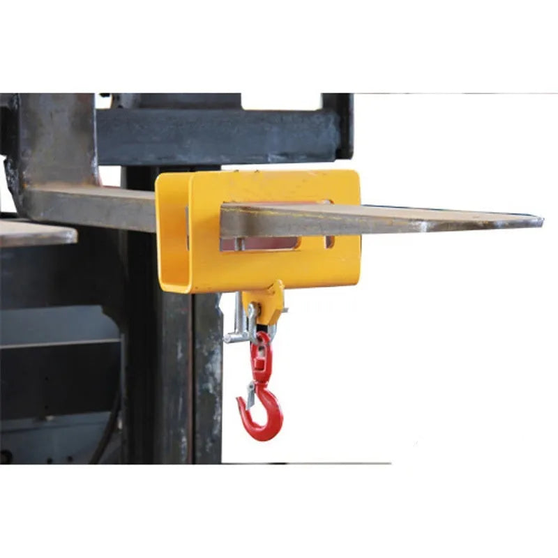 25 tonne rotatable drum crane locking hook for forklift, made of iron with safety lock.