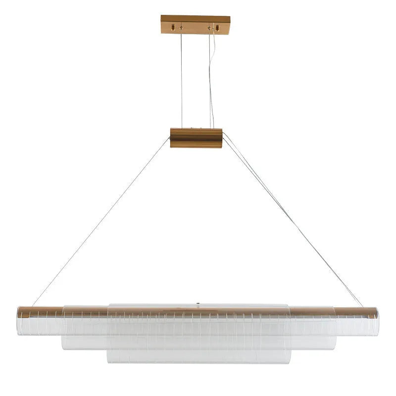 Modern glass pendant lamp with minimalist design for restaurant and bar lighting