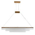 Modern glass pendant lamp with minimalist design for restaurant and bar lighting