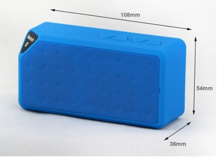 Cannon X3 wireless Bluetooth cube speaker in black, blue, green, red, or yellow colour options