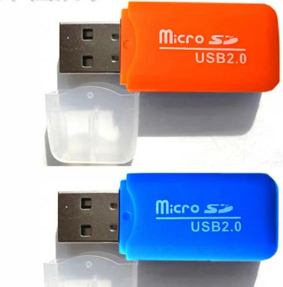 Mini USB TF and SD memory card reader for computers and laptops