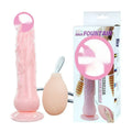 Strong suction cup female toy in flesh colour measuring 200mm by 40mm, made from TPR and ABS materials