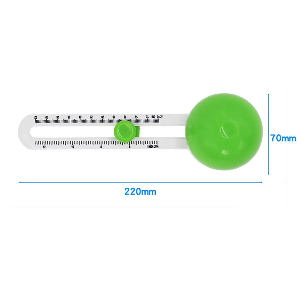 Plastic round paper cutter in green colour for A3 paper cutting