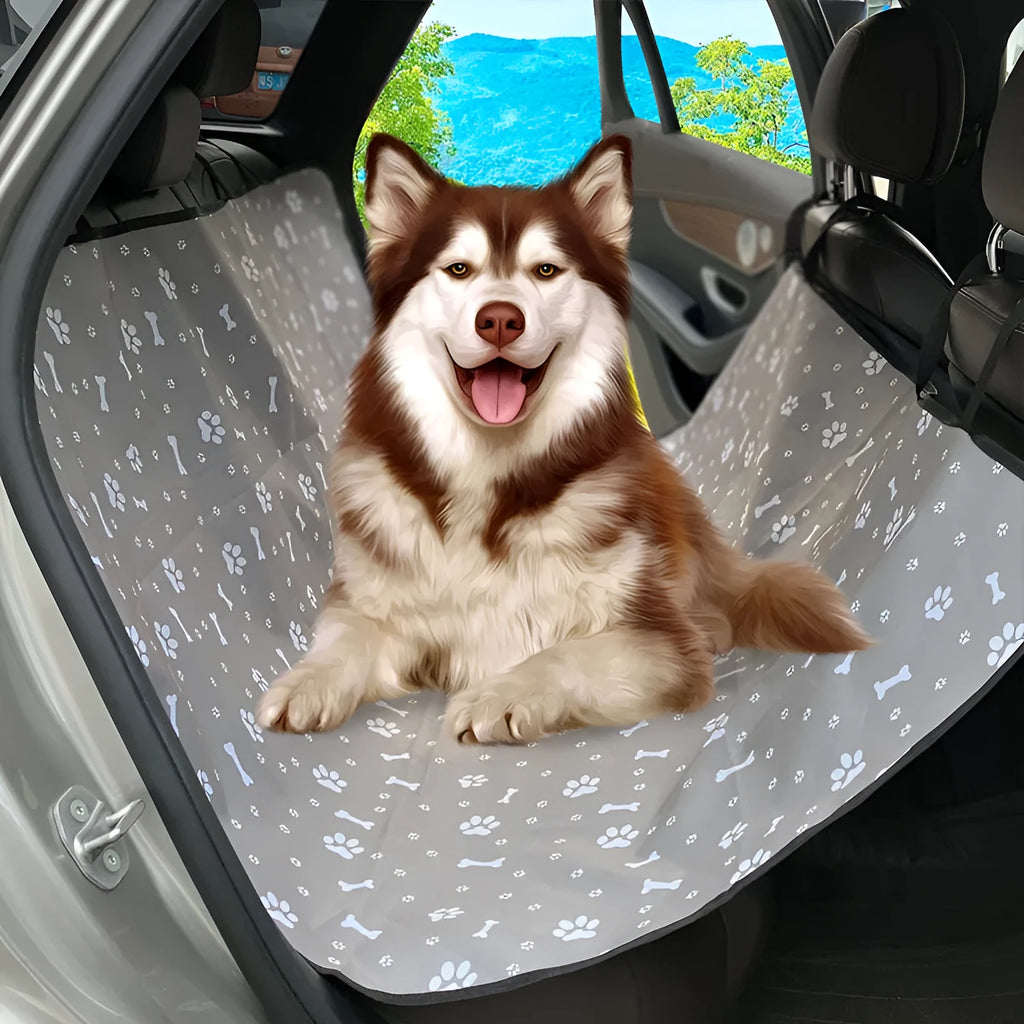 Car pet protection mat for rear seats with water and dirt resistant isolation pad in multiple colour variations