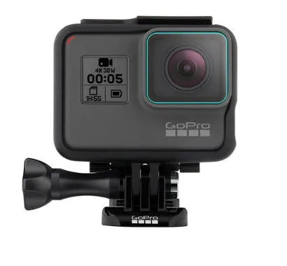 9H tempered glass protective film kit for GoPro Hero 5, 6, and 7 camera lens and LCD screen.