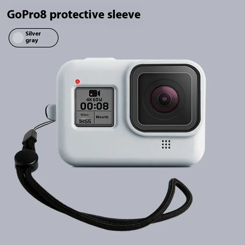 GoPro Hero8 Black silicone protective sleeve with anti-loss carrying strap accessory set