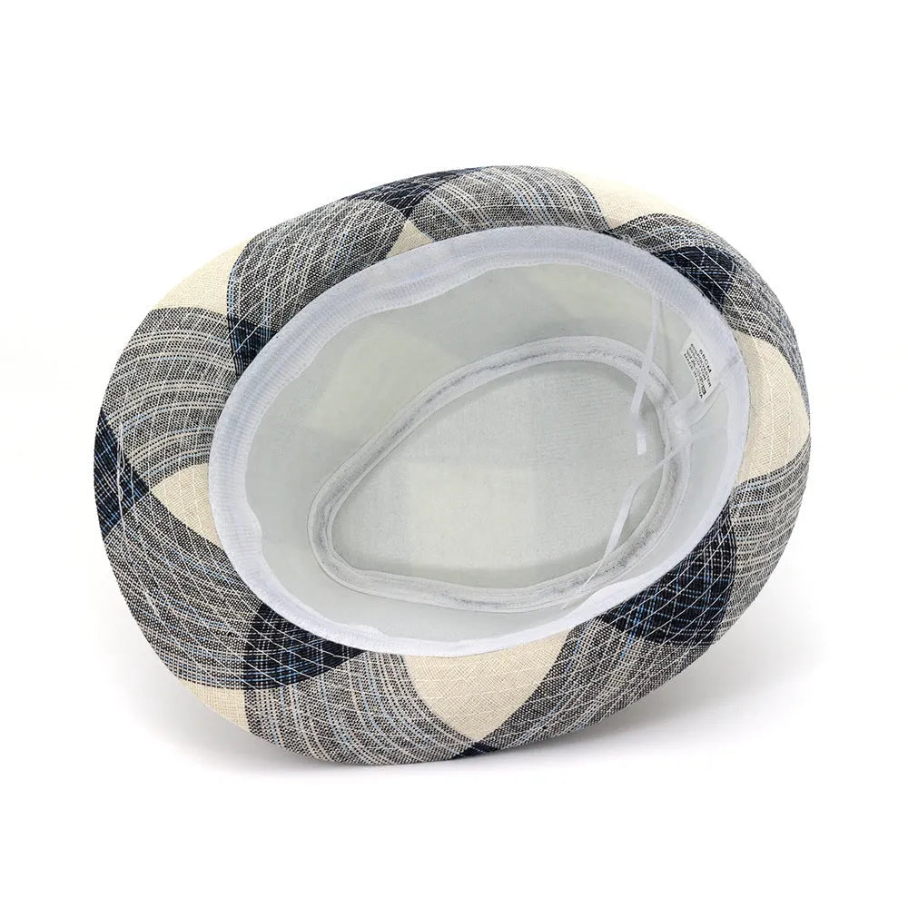 Black or blue bell crown sun hat with wide brim for outdoor sun protection