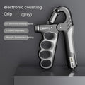 Electronic counter spring grip with adjustable resistance in orange, red, and grey display variants.