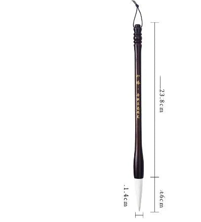 Large traditional Chinese painting brush with sheep and wolf hair bristles for calligraphy and ink wash painting