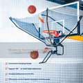 Second generation automatic basketball pitching trainer with ball return in cowhide leather and iron construction