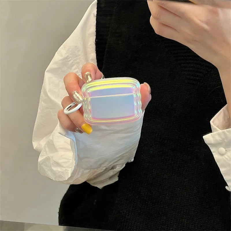 Silicone laser headset case for AirPods Pro 2 and other models in magic laser ring design