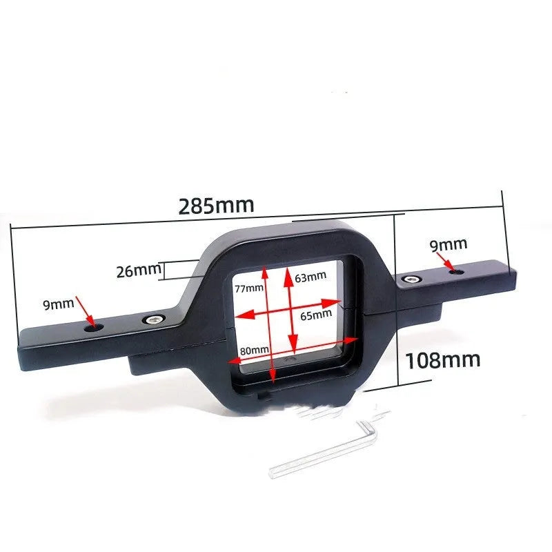 Black aluminium alloy LED reverse lamp bracket for Wrangler Jeep vehicle