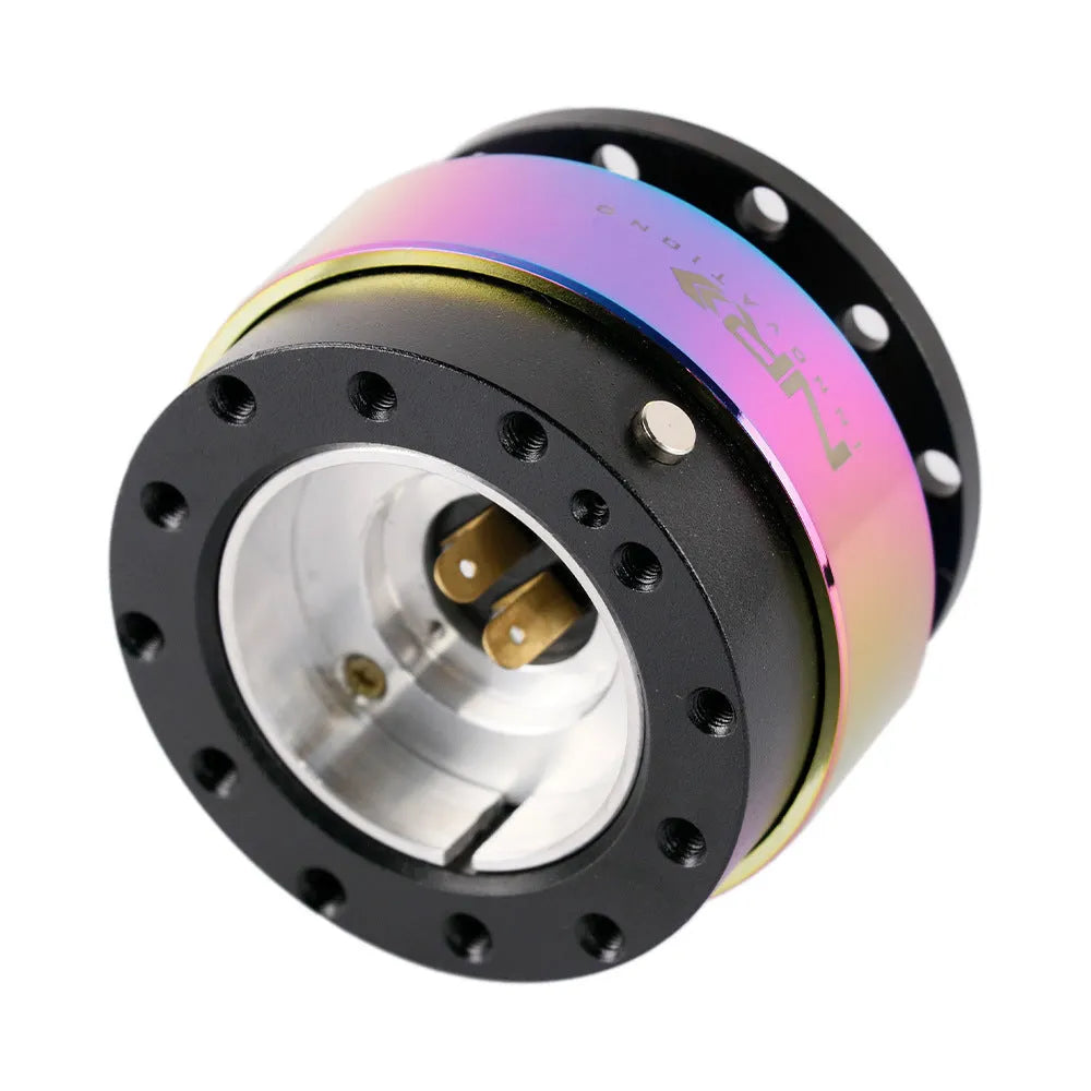 Colourful car steering wheel quick-release connection base with height adjustment insole