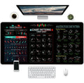 Game printed rubber mouse pad with non-slip base showing thermal transfer gaming artwork