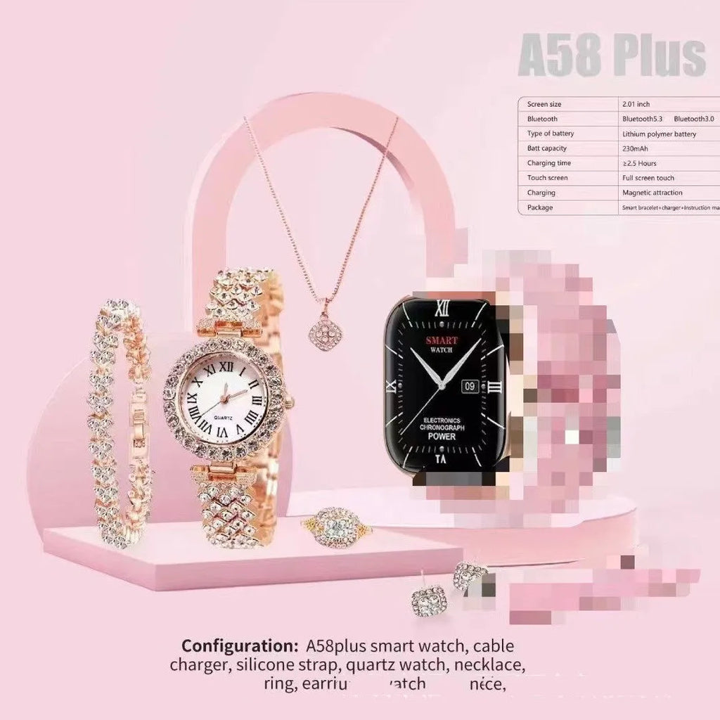 A58plus smart watch showing Bluetooth calling function and available in multiple colour options