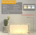 Geometric acrylic night lamp with colour-changing light and touch controls