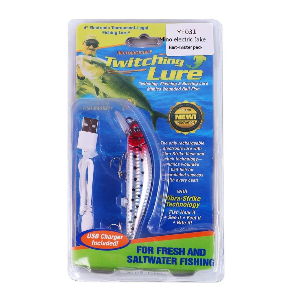 USB charging floating electric fishing bait lamp with colourful LED illumination for night fishing