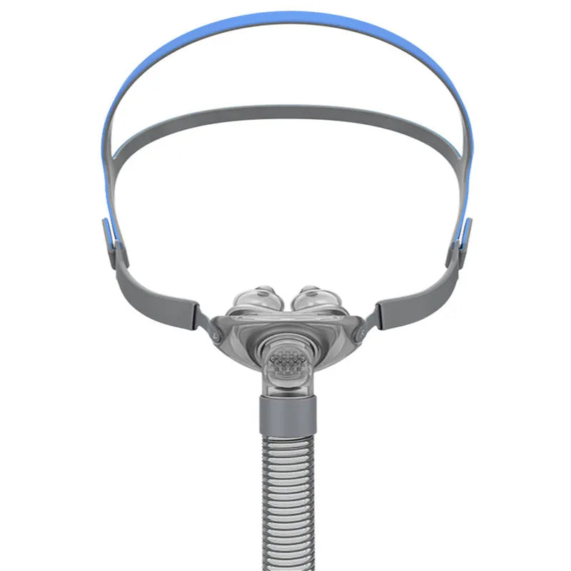 Ventilator nasal pillow mask accessory set with silicone nose pad and headband.
