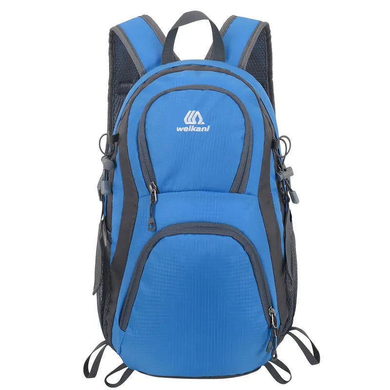 20L hiking backpack in Oxford cloth with an air pillow belt, shown in a choice of colours.