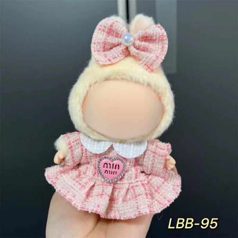 Plastic doll clothes for 17cm vinyl figurines in LBB series styles