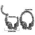 Stainless steel totem pattern fashion earrings with electroplated finish in various style options