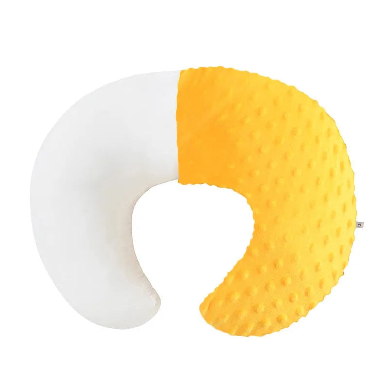 Nursing pillow for breastfeeding mothers in grey, blue, pink, or yellow colour options
