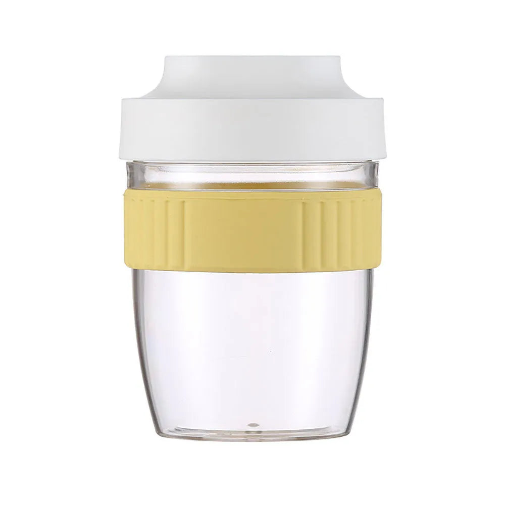Green plastic salad cup with integrated spoon and lid showing seal and leak-proof design