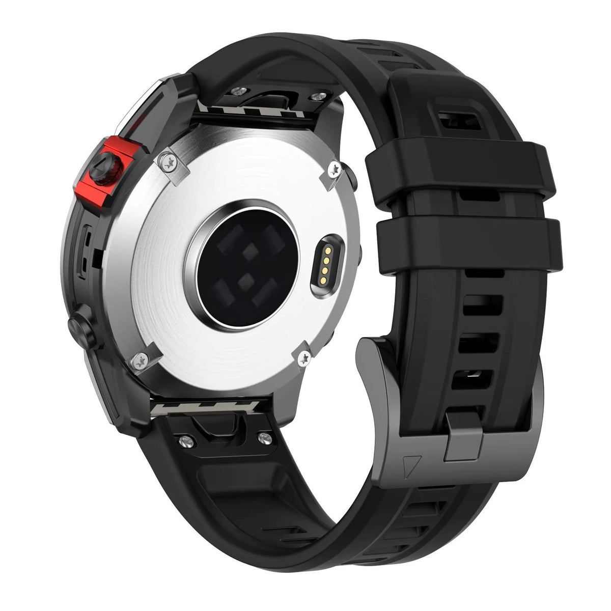 Jiaming Fenix7 quick release silicone watch strap in multiple colours showing 20mm, 22mm, and 26mm width options