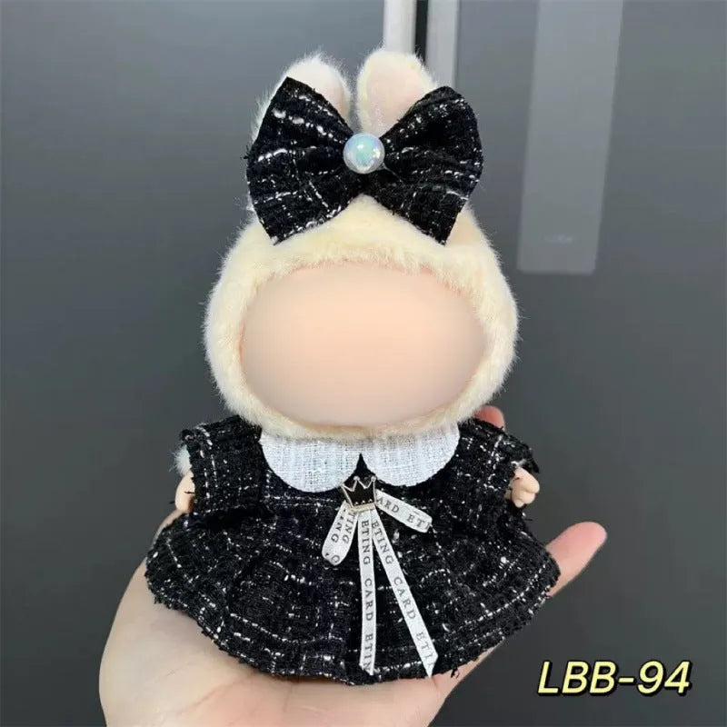 Plastic doll clothes for 17cm vinyl figurines in LBB series styles