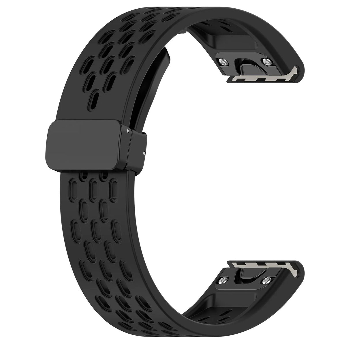 Garmin Fenix quick release replacement watch strap in multiple colours showing quick-release lugs