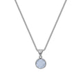 Women's oval pendant necklace with an eight-point star design on an adjustable box chain.
