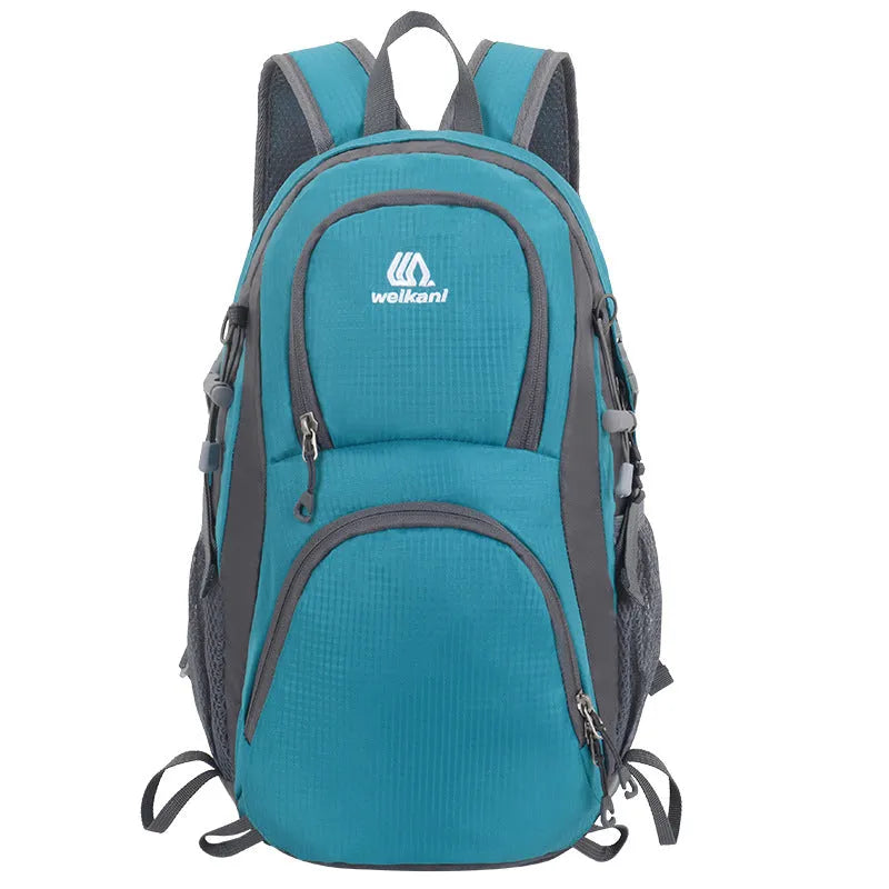 20L hiking backpack in Oxford cloth with an air pillow belt, shown in a choice of colours.