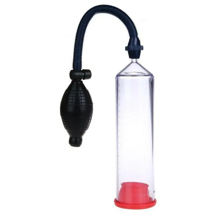 Male minimalist home exercise machine silicone cover with plastic valve exerciser and accessory components