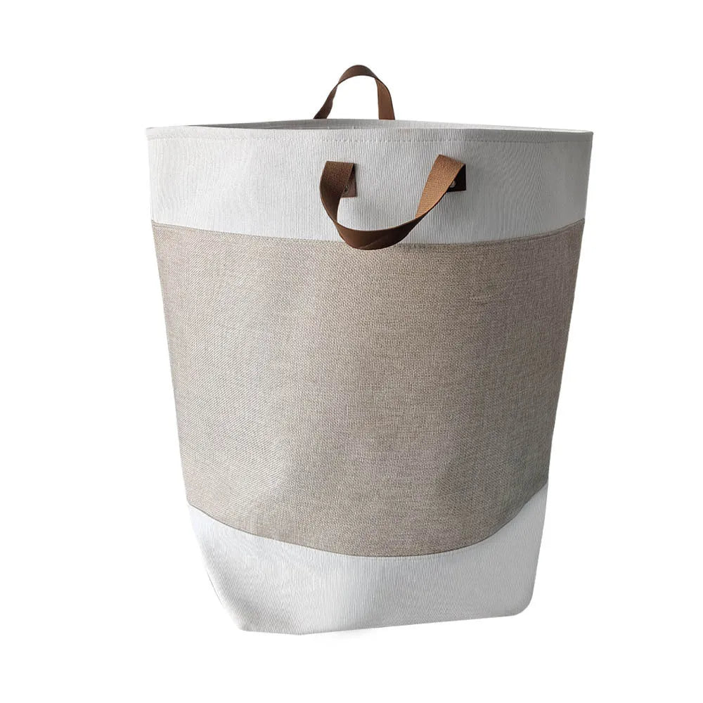 Collapsible fabric storage bag with handle in Colourful Bear pattern, dimensions 35x35x55cm.