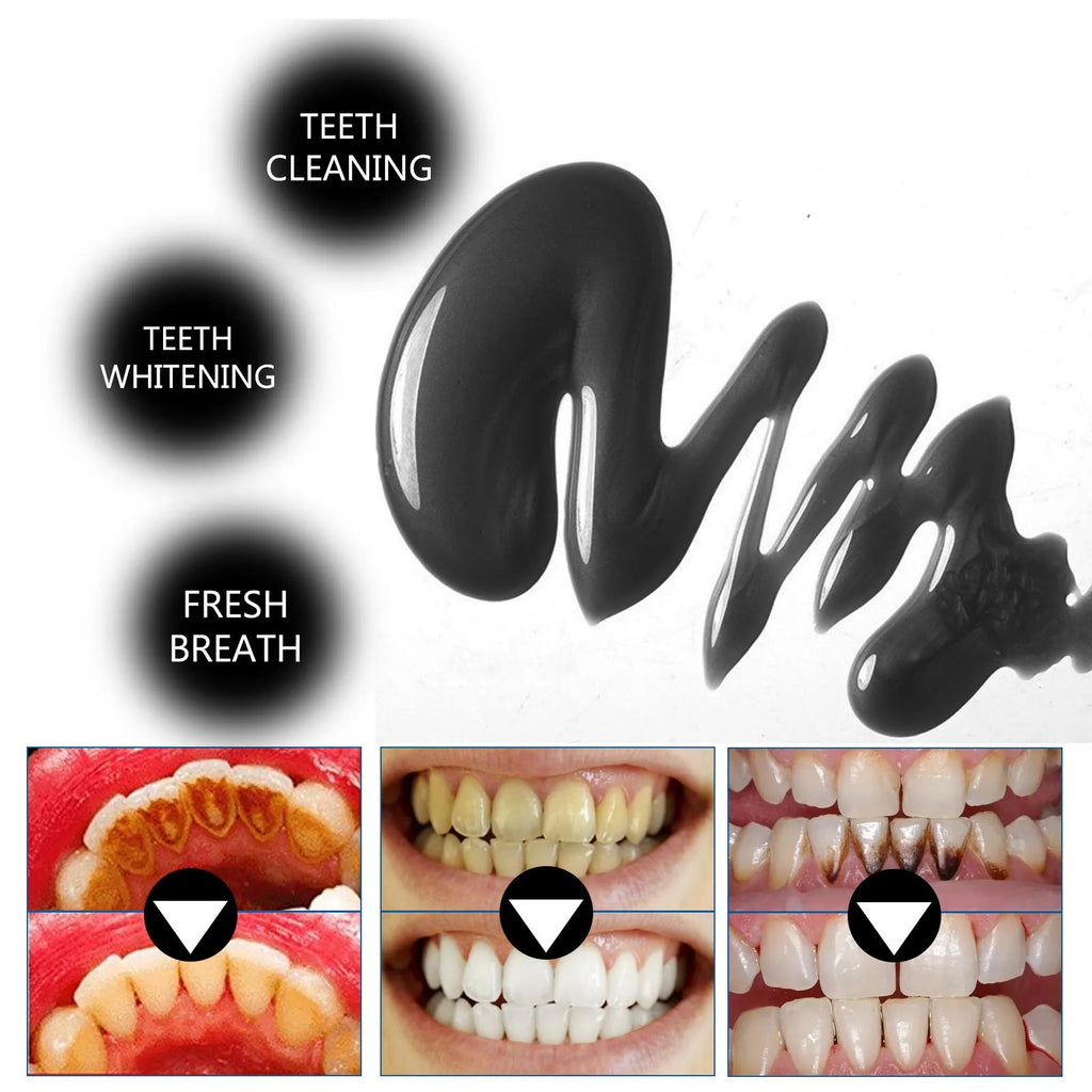 30ml bamboo charcoal bright white stain removing toothpaste tube with natural formula for teeth whitening