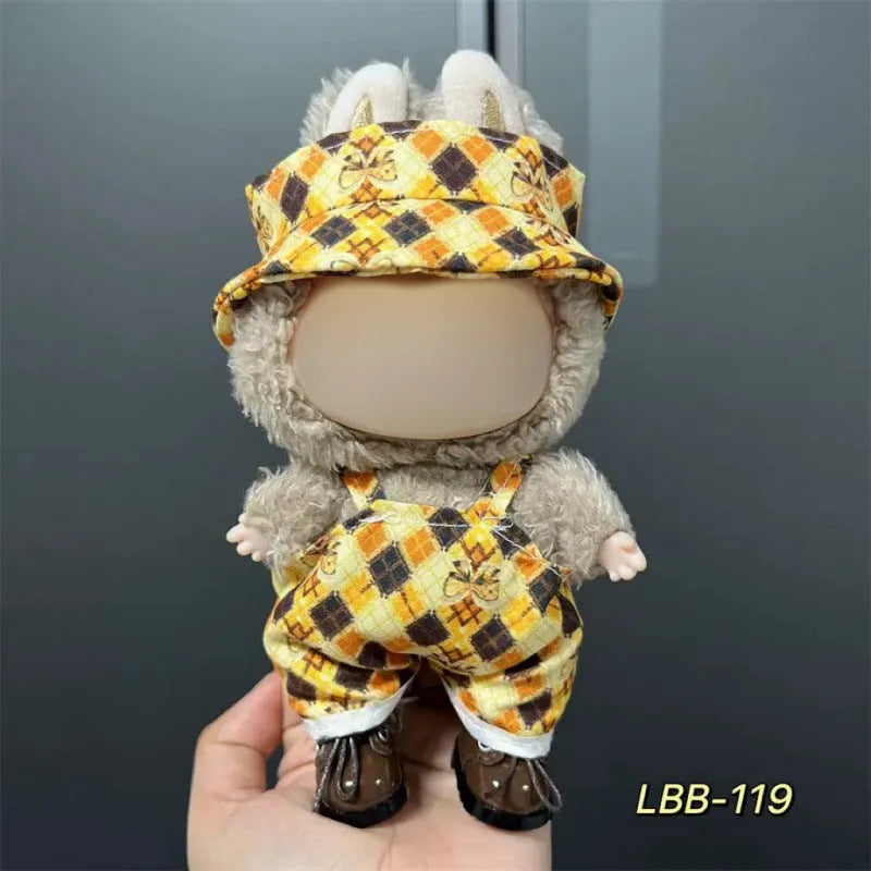 Plastic doll clothes for 17cm vinyl figurines in LBB series styles