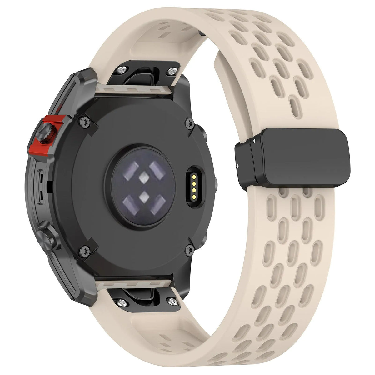 Garmin Fenix quick release replacement watch strap in multiple colours showing quick-release lugs