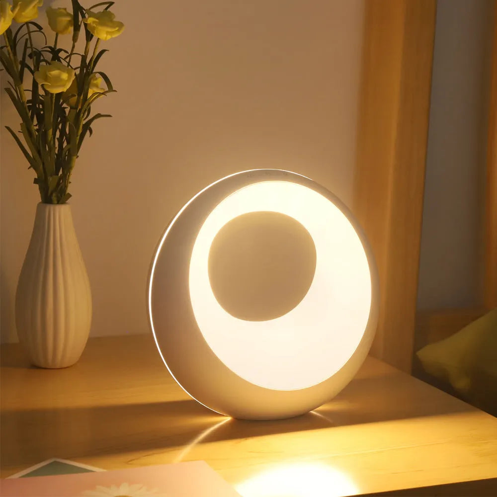 RGB colour changing night lamp with remote control measuring 177mm tall