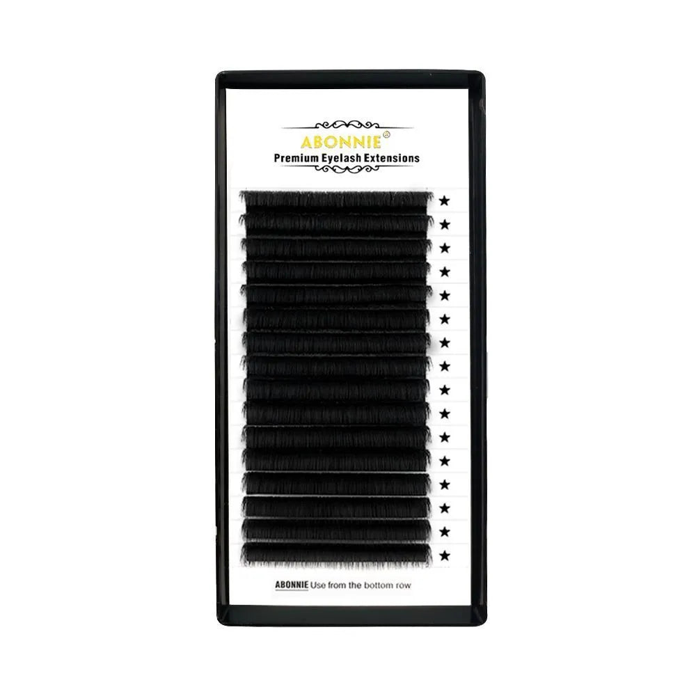 16-row dense volume false eyelashes made from mink hair with matte round wool base