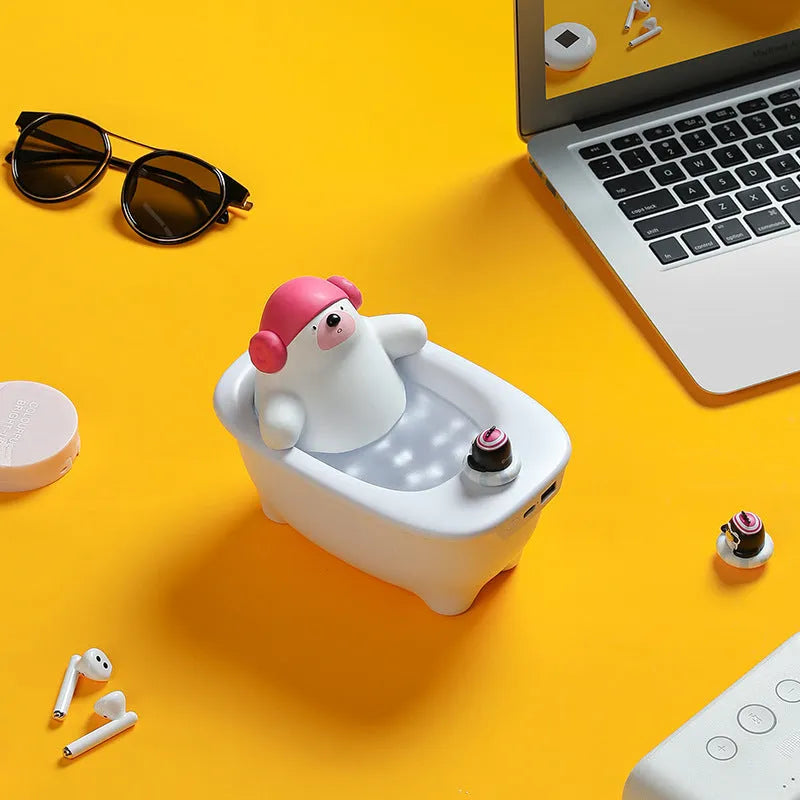 White USB air humidifier and scent diffuser with large water tank on a desk.