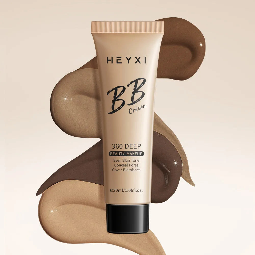 Waterproof sweat-proof BB cream in four colour shades for all skin types
